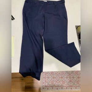 CJ Banks Dark Navy Wide-Leg Trousers